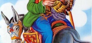 صورة جحا وهو راكب علي حماره