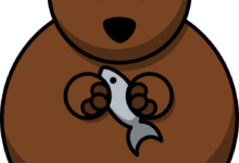 الدب الكسول والسمكة الصغيرة