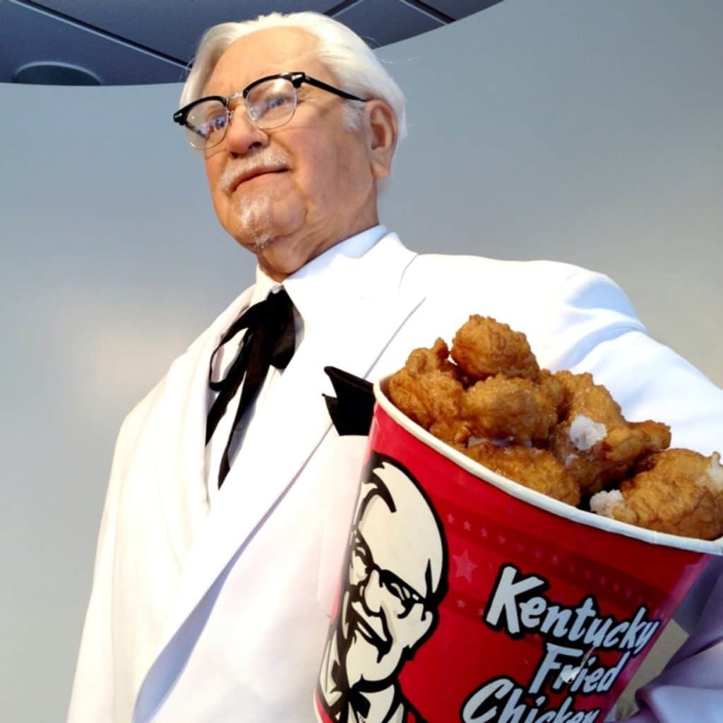 "Harland David Sanders" Kentucky Fried Chicken Owner.