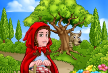 قصـــــــــة ليلى ذات الرداء الأحمر والذئب.