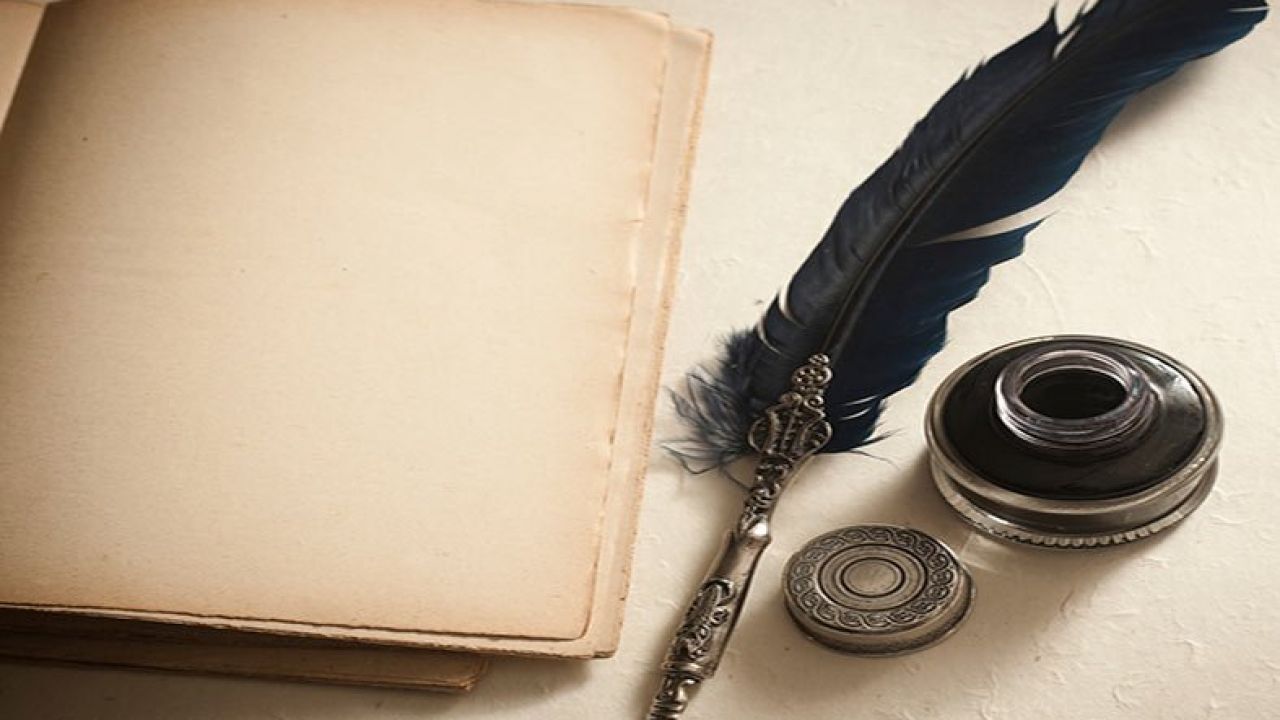 صورة عن أدوات الكتابة قديما